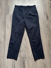 Prada Minimalist Dark Blue Tailored Trousers / Pants 48