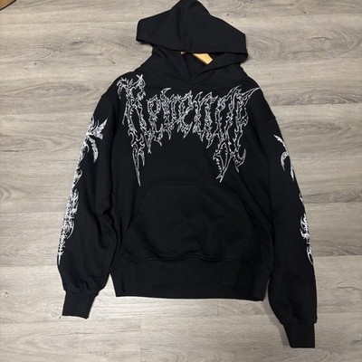 REVENGE DANTE'S HOODIE BLACK MENS SIZE SMALL NEW