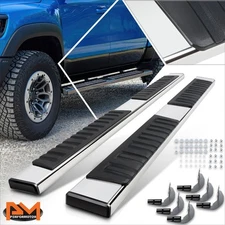 For 19-24 Ram 1500 Crew Cab 6.75" Stainless Steel Step Nerf Bar Running Boards