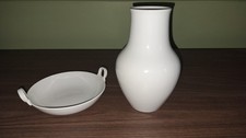 Vase Ringschale  Schale KPM Berlin weiß Top  Zustand Zepter