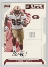 2006 Playoff NFL Playoffs Rookie NFL Playoffs Red Vernon Davis #84 c7w