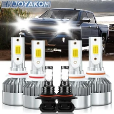 For Chevrolet Silverado 1500 2003-2006 Hi/Lo Fog Light LED Headlight Bulbs Combo