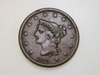 Photo of a 1839-P Large Cent from an eBay listing that sold on Jul 17, 2026