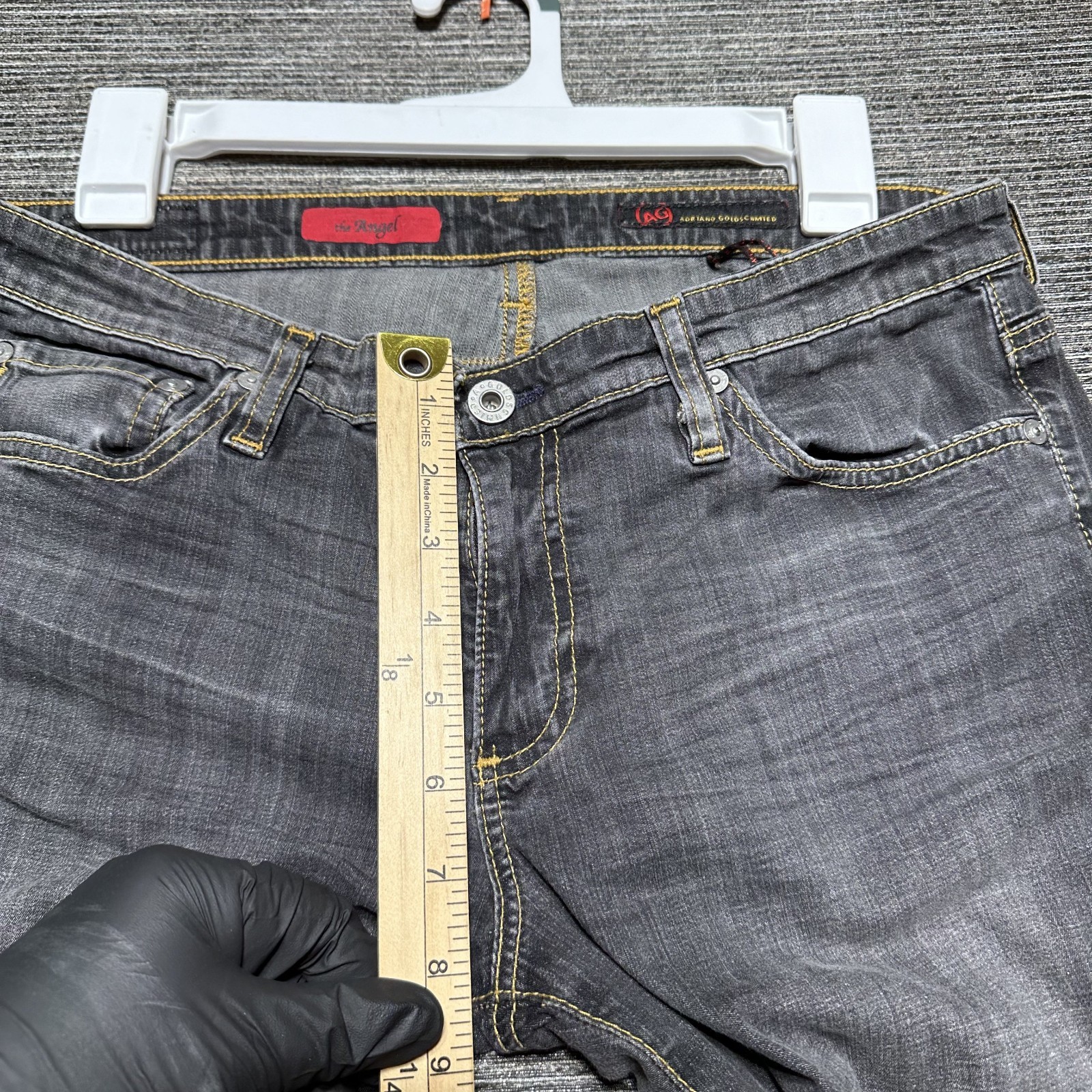 Adriano Goldschmied Jeans Women's Size 32x30 Gray Black The Angel Bootcut thumbnail 6