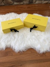 Mytheresa Yellow Paper Box Empty Box Gift Box Large And Medium 2pc Bundle
