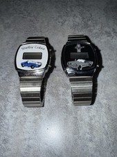 2 Vintage 1970s Ford Mustang Shelby Digital Watch Made Hong Kong Rare