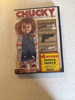Chucky: The Killer DVD Collection, 4 DVD Movies (R 2008)  Discs VG+ 5.99