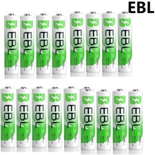 Lot EBL AA AAA Rechargeable NI-Mh Batteries 1.2V Double A 3A Battery