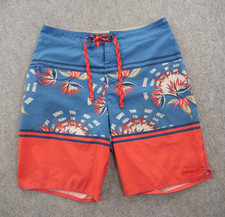 Patagonia Board Shorts Mens 30 Blue Red Drawstring Swim Surf Trunks
