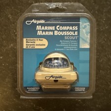 New Vintage Airguide Marine Compass Scout White Model 1002bw Old Stock Nos New Vintage Airguide Marine Compass Scout White Model 1002bw Old Stock Nos