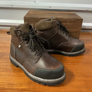 Iron‎ Age Boots Mens 5.5W Brown Leather Met Guard Steel Toe Workwear Vibram Iron Age Boots Mens 5.5W Brown Leather Met Guard Steel Toe  main image 3