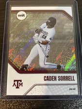 Caden Sorrell 2026 Onit Texas A&M Baseball PLATINUM Parallel /49 SP