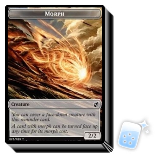 10 pcs MORPH TOKEN (27/29) Commander 2019 Magic MTG MINT CARD 10 pcs MORPH TOKEN (27/29) Commander 2019 Magic MTG MINT CARD