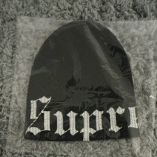 Supreme Old English Printed Beanie Black (SS25) 