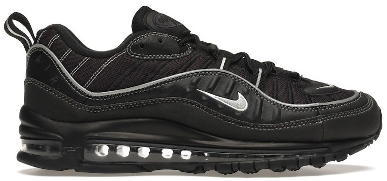 Nike Air Max 98 Black Silver | eBay