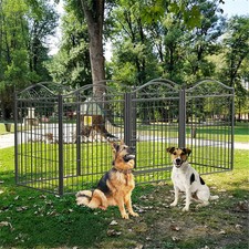 Heavy Duty Dog Playpen 8 Panels Pet Animal Dog Kennel Pen Fence Enclosure Cages