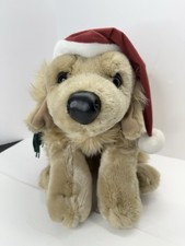Vintage T.L. Toys Christmas Dog Plush Golden Retriever 22" Stuffed Animal