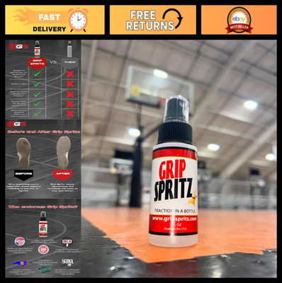 Basketball Shoe Grip Spray - Enhance Sole Traction & Court Grip - Anti-Slip Perf