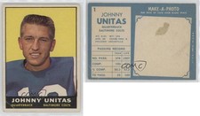 1961 Topps Johnny Unitas #1 HOF