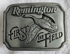 New Vintage Remington Belt Buckle Hunting Waterfowl Goose First In The Field