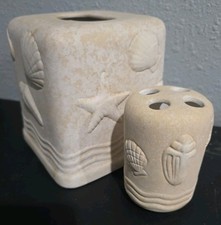 Sanibel Beach Natural Ceramic Tissue Box And ...