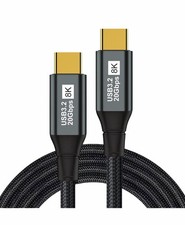 USB C Monitor Cable 3.3Ft-8K 60Hz USB-C Video Cable-100W PD Fast Charging