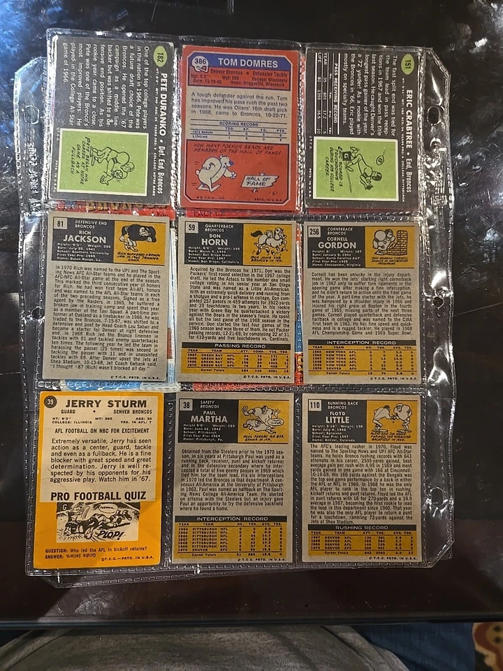 Vintage Denver Broncos Football Cards. Floyd Little! - Image 3 of 4