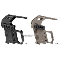Kit de pistola base de riel de montaje mira láser táctica para barro Glock G17 G18 G19