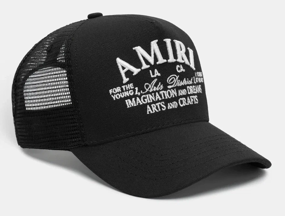 SOMBRERO NEGRO AMIRI ARTS DISTRICT TRUCKER AUTÉNTICO NUEVO TALLA ÚNICA Foto 2 de 4