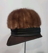 Glenover Henry Pollak Fur Hat Vintage Accent Bow USA Made 40s-50s Classic Style