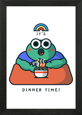 Dinner Time Gerahmtes Wandbild Poster Leinwanddruck Bild
