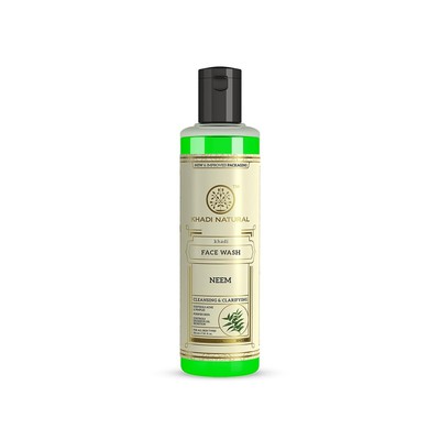 Khadi Natural Ayurvedic Neem Face Wash | For Acne Prone Skin | 210ml