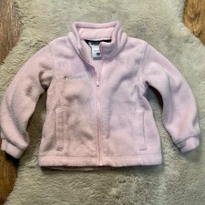 Columbia Interchange Fleece Full Zip Jacket Liner Size 3T Pink Girls