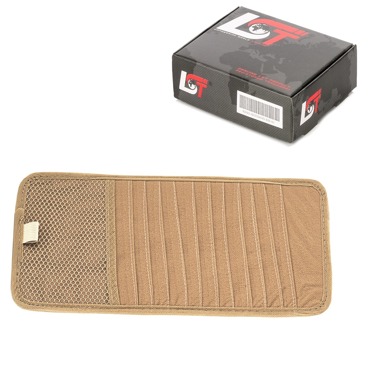 Cd Dvd 12 Sun Visor Bag Organizer Holder Beige for OPEL Car