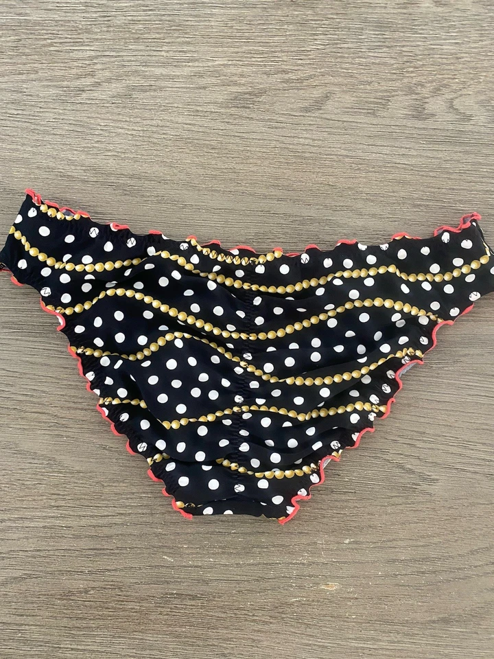 Luli Fama Club Tropicana Butterfly Ruched Back Bottom XL Bikini Multicolor - Image 2 of 3