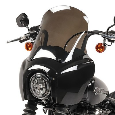 Lampenmaske für Harley Softail Street Bob 18-23 Lampen Verkleidung rauchgrau