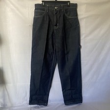 VTG Platinum FUBU Fat Albert Jeans 34x32 Baggy Dark Wash Carpenter StreetwearY2K