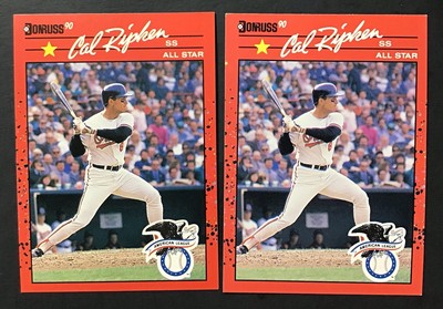 1990 Donruss #676 HOF CAL RIPKEN JR ''Stat Line'' Error & Corrected Card FREE SHIP