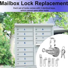 Serratura cassetta postale con 5 piastre e 2 chiavi in lega di zinco kit install