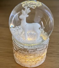 Small Light Up Reindeer Snow Globe (hanging / free-standing)