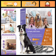 4 Pack Dog Calming Collars with Pheromones - Anxiety Relief, Stress Reduction, W