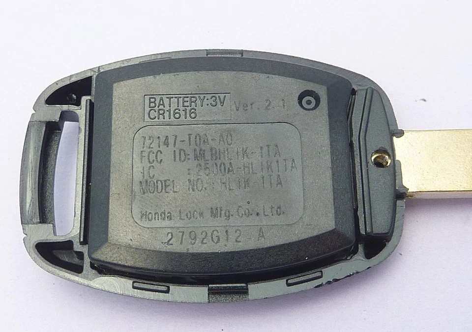 Восстановленный оригинальный производитель 2012-2013 Honda CR-V брелок для дистанционного открывания дверей без ключа MLBHLIK-1TA - Изображение 2 из 3