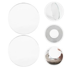 30Pcs Mini Round Glass Mirror Tiles for Crafting Stylish DIY Projects