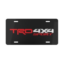 TRD 4x4 Sport Toyota Car Front License Plate Tag Vanity Style - NEW