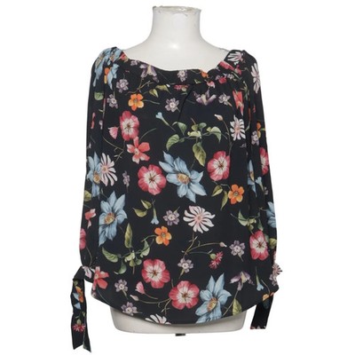 Hallhuber, Bluse, Größe: 36, Schwarz/Mehrfarbig, Elasthan/Polyester, Blumen #OXe