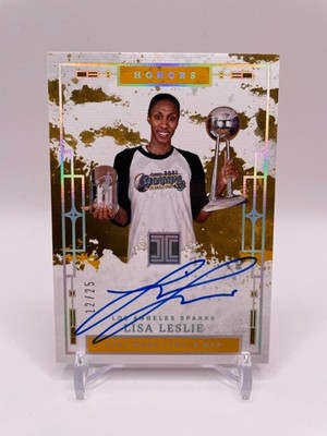 2025 Panini Impeccable WNBA Honors Signatures Lisa Leslie AUTO /25 LA Sparks