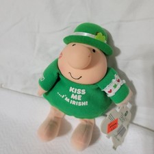NWT 1988 Ziggy "Kiss Me, I'm Irish" 7" sitting Plush