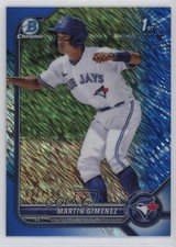 2022 Bowman Chrome Prospects Blue Shimmer Refractor 117/150 Martin Gimenez 0q3