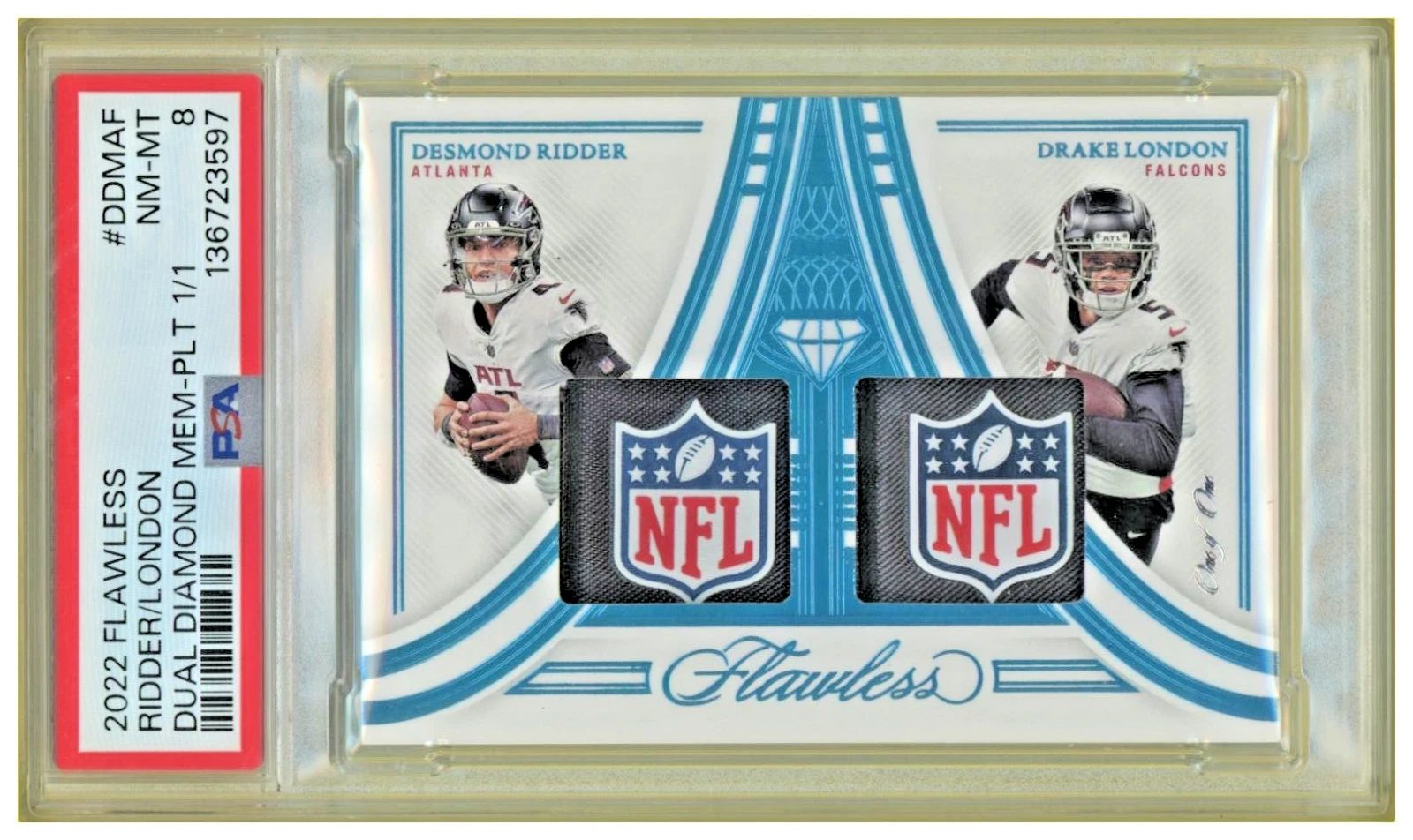 2022 Panini Flawless Desmond Ridder & Drake Lon...
