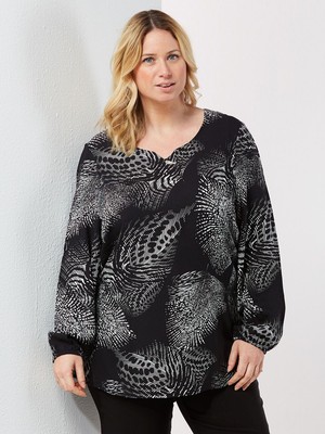 Chalou Damen Tunika-Bluse NEU in großen Größen